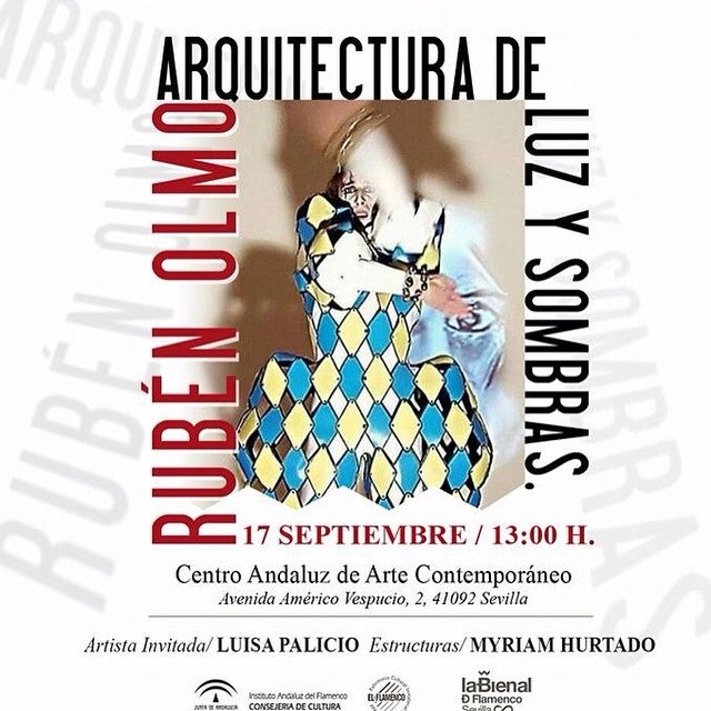 Cartel anunciador del espectáculo e 'Arquitectura de luz y sombras'.