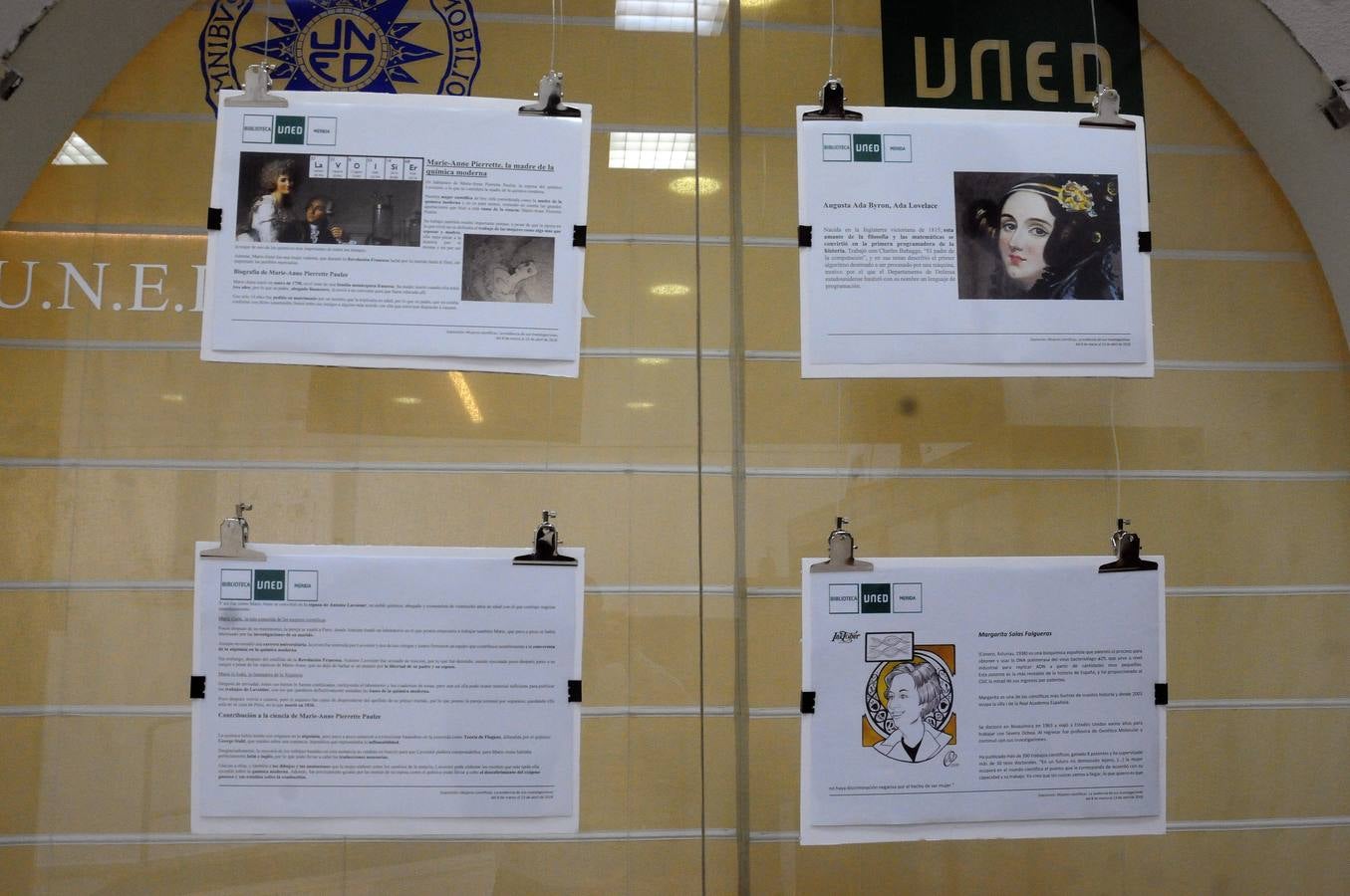 El objetivo de la exposición es mostrar las trabas, barreras y prejuicios con las que tuvieron que luchar para lograr hacer ciencia. Se trata de recuperar figuras, a menudo olvidadas o injustamente silenciadas. Se podrá visitar en la Biblioteca de la UNED de Mérida del 8 de marzo al 13 de abril.