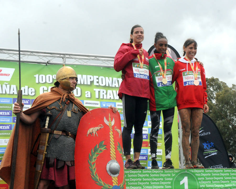 El catalán de origen marroquí y la vasca, etíope de nacimiento, se alzaron con los títulos nacionales de campo a través en una competición que cumplió cien años