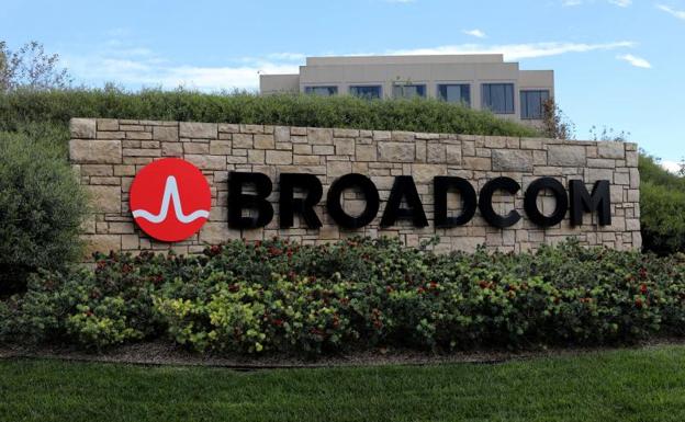 El logo de Broadcom.