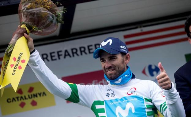 Alejandro Valverde, en el podio. 