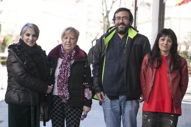 Nachi, Montserrat, Gabriela y Miguela han creado la Asociación de Ostomizados Cáceres. :: jorge rey