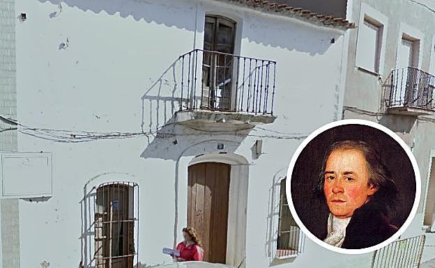 Casa natal de Juan Mélendez Valdés en Ribera del Fresno y retrato del poeta realizado por Goya:: HOY. 
