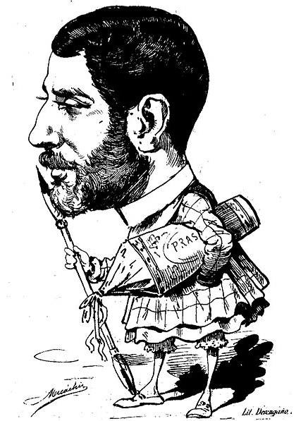 25-Ramón Cilla en una caricatura hecha por Sáenz Hermúa.