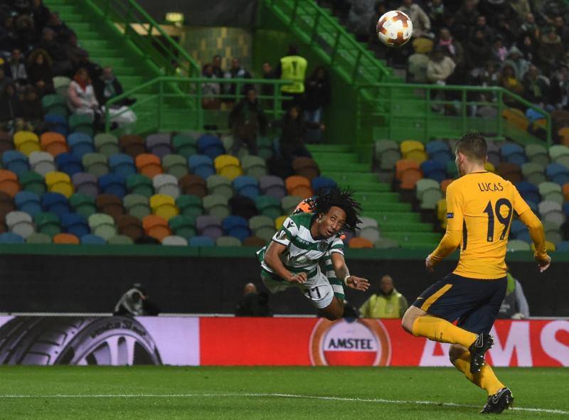 Las mejores ilustraciones del partido de vuelta de cuartos de final de la Liga Europa entre el Sporting de Portugal y el Atlético de Madrid, en el José Alvalade lisboeta.