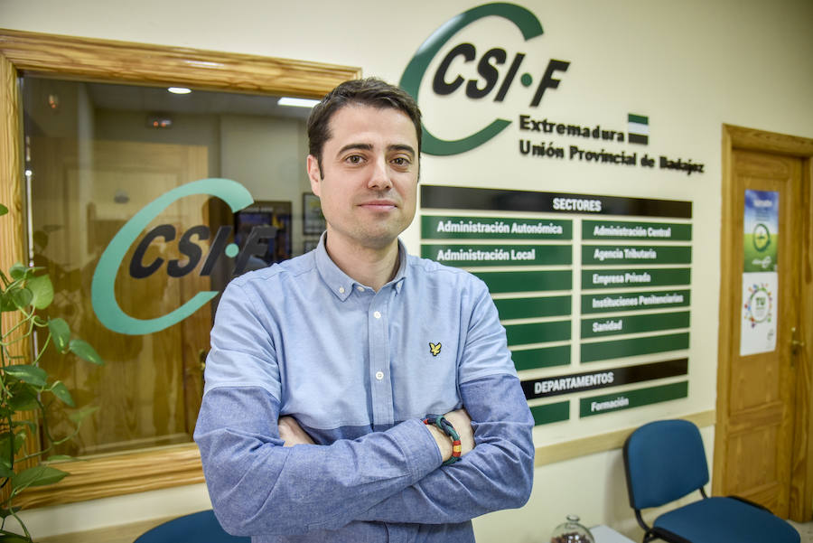 Alejandro Vélez, de CSIF. :: J.V.A.