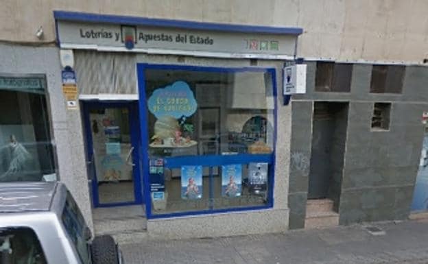 Administración de Loterías número ocho de Cáceres, ubicada en el número 2 de la calle Catedrático Antonio Silva