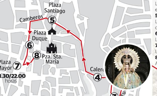 La bajada de la patrona de Cáceres abre esta tarde su Novenario más ambicioso