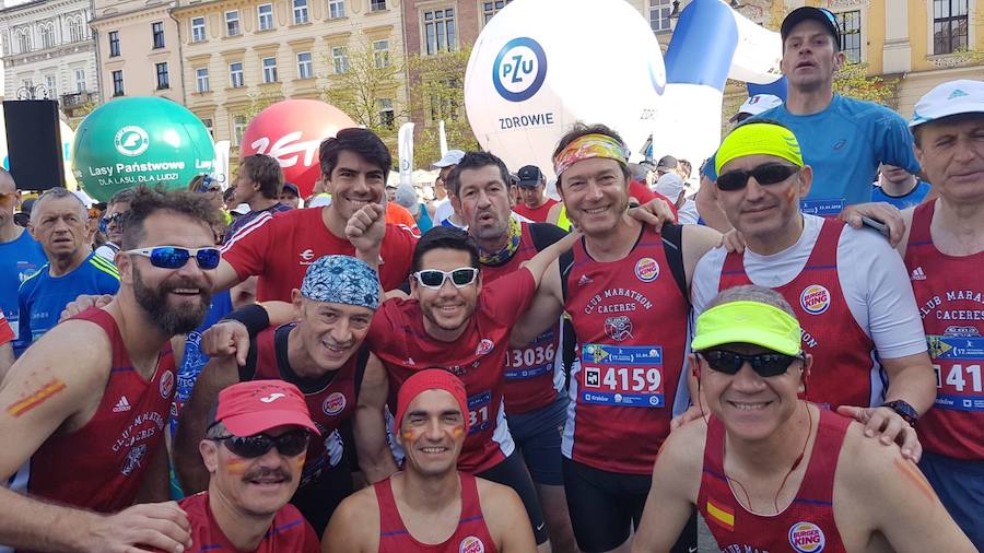 Participantes en la maratón de Cracovia:: S.E.