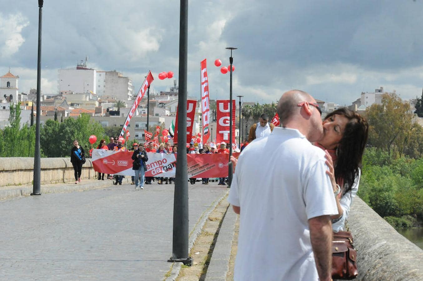 Fotos: Manifestación del Primero de Mayo en Mérida