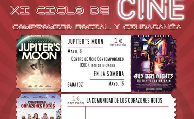 El XI Ciclo de Cine 'Compromiso Social y Ciudadanía' realizará proyecciones en Badajoz, Cáceres, Mérida y Plasencia