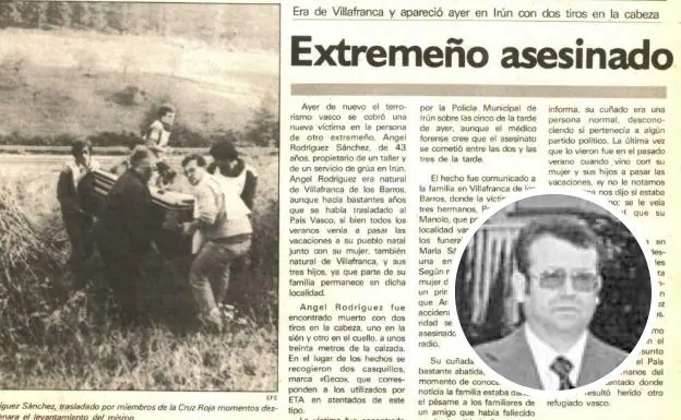 Un 3 de mayo como hoy ETA asesinó al pacense Ángel Rodríguez
