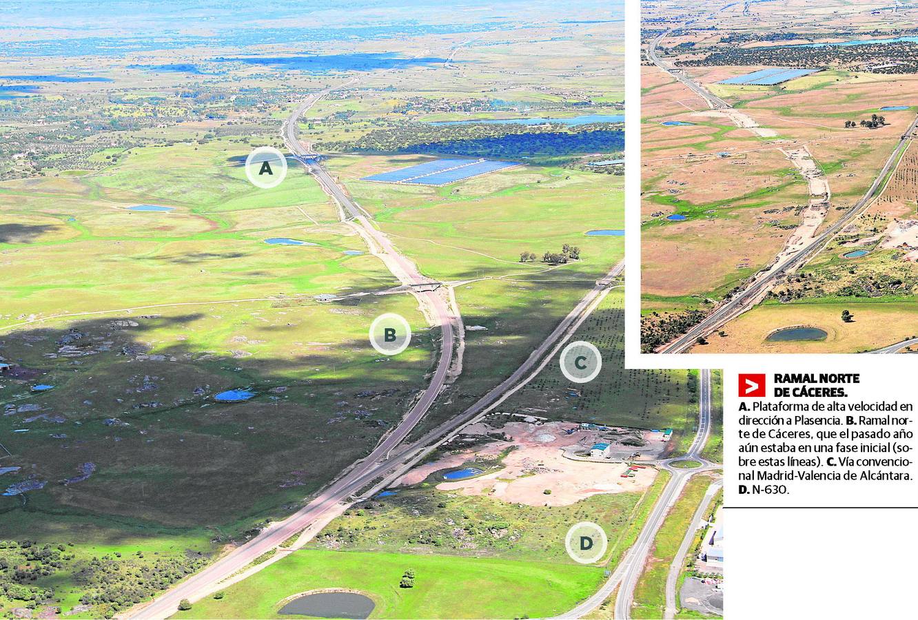 Un año después de que HOY realizara por primera vez el recorrido de la plataforma de alta velocidad desde el aire se aprecian pocos avances en una obra que está comprometida para el próximo año