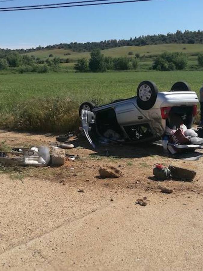 Fotos: Imágenes del accidente ocurrido en la N-432 a la altura de Badajoz