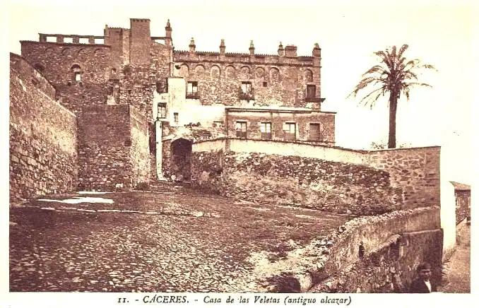 18-Postal número 11 de Roisin. 'Casa de las Veletas (antiguo Alcázar)' según figura en el pie de la imagen.