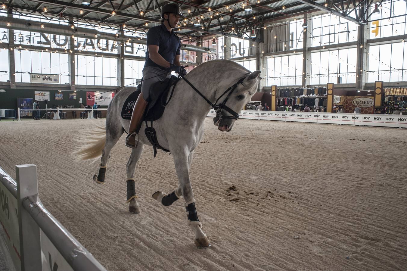 La Feria del Caballo y del Toro de Extremadura (Ecuextre) ha arrancado con el acto de homenaje a Juan Antonio Ruiz 'Espartaco', que es el protagonista de esta décima edición, la cual incluye una muestra del torero de Espartinas que exhibe distintos objetivos vinculados con su trayectoria.