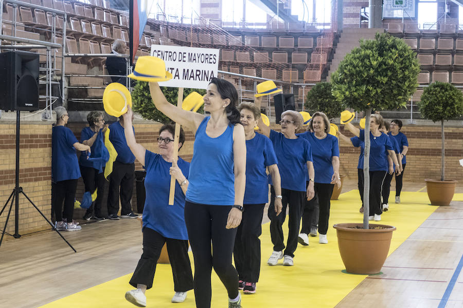 El complejo deportivo acogió ayer la clausura de la XXII Campaña de Atención al Mayor del Ayuntamiento