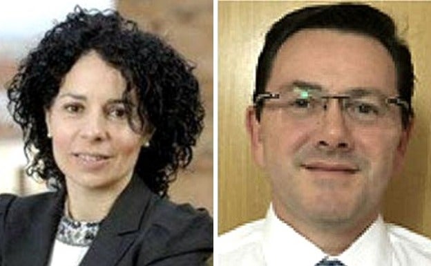 Inmaculada Domínguez, exsecretaria de la UEx, y Juan José Alonso. 