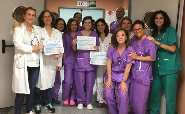 La UCI del Hospital San Pedro de Alcántara de Cáceres, reconocida por el Ministerio de Sanidad por reducir infecciones
