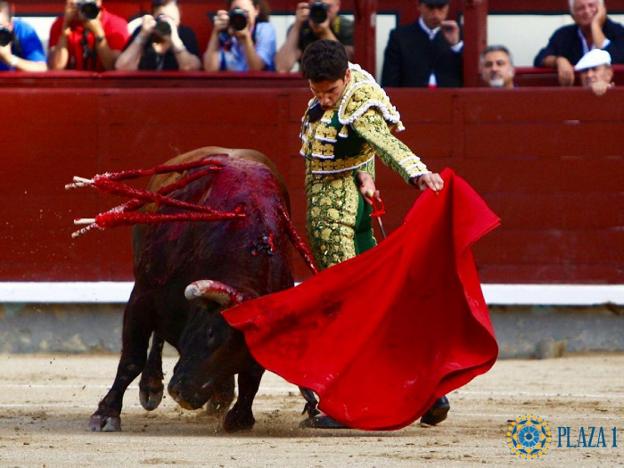 Tomás Campos, ayer en la corrida de su confirmación. :: @lasventas