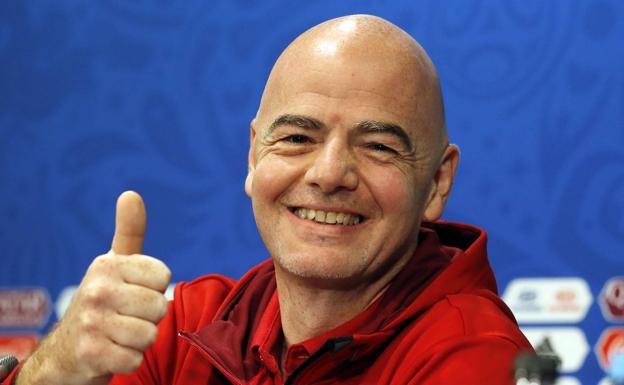 El presidente de la FIFA, Giovanni Infantino. 