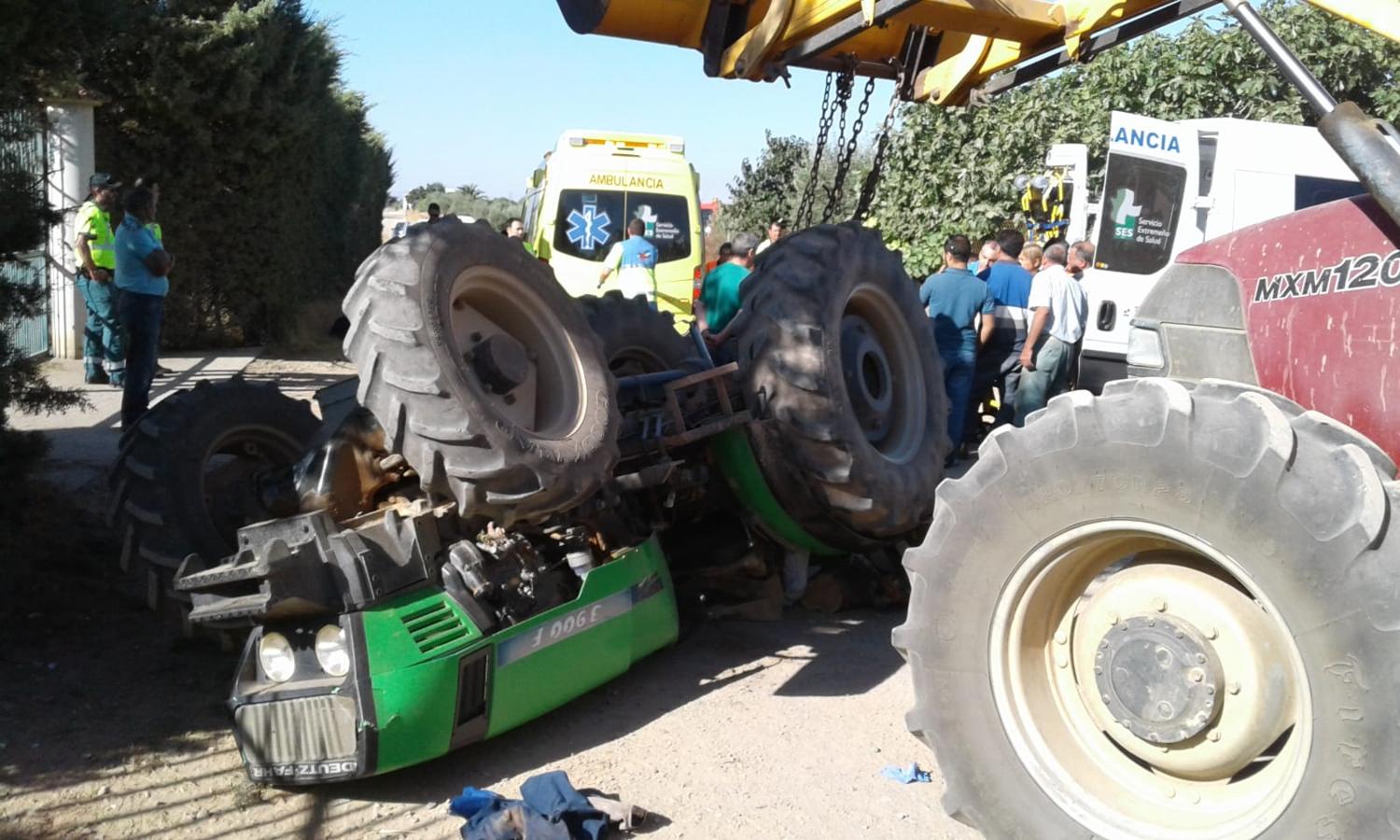 La víctima de 44 años fue trasladada en estado «menos grave» al hospital de Zafra