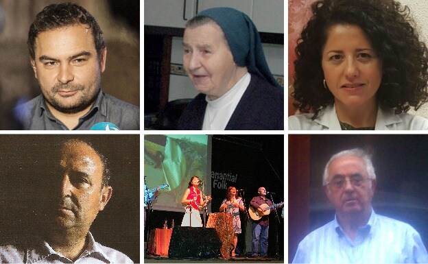 Ángel Sastre, , Sor Cristina Arana, María Victoria Gil, Jaime de Jaraíz, Manantial Folk y Gonzalo Martín