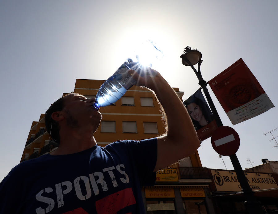 Las temperaturas superaron los 40 grados en casi todo el territorio extremeño