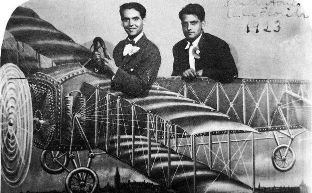 Federico García Lorca y Luis Buñuel, en una imagen de 1923.