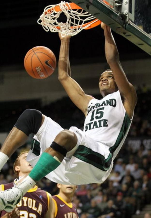 Anton Grady en su etapa como jugador de Cleveland State. :: HOY