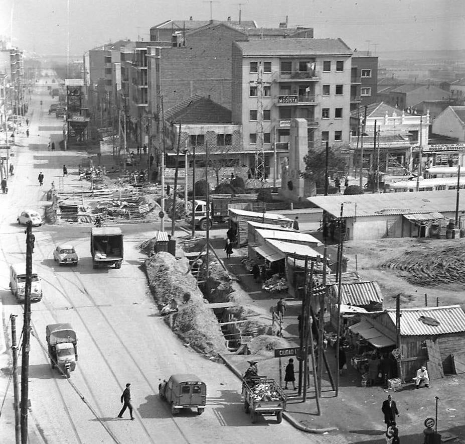 Chabolas en el barrio de San Blas. (Fotografía Juan Pando Barrero/Fototeca Nacional)