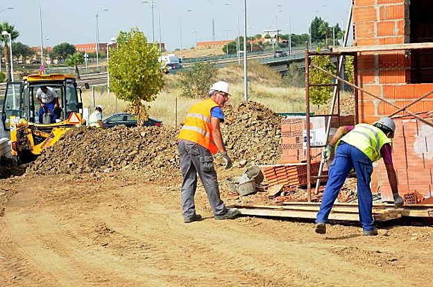 Trabajadores de la construcción en Mérida. :: hoy