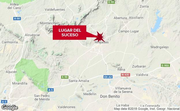 Circula por la A-5 en sentido contrario y provoca un accidente a la altura de Miajadas