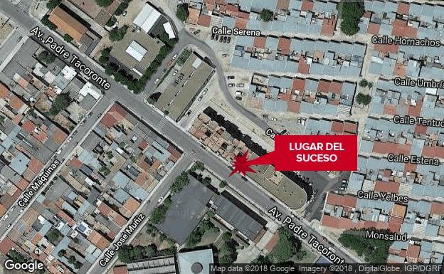Herida por una bala rebotada durante un enfrentamiento entre familias en Badajoz