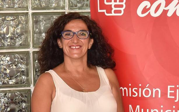 Nuria López, en la sede local del PSOE. :: David Palma