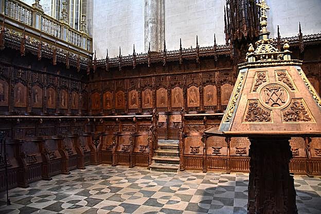 Coro de la sillería, uno de los atractivos del conjunto. :: Hoy