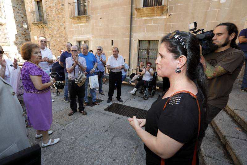 Se cumple la diligencia judicial que devuelve el local al Ayuntamiento de Cáceres y que formará parte de la cafetería Jardín de Ulloa