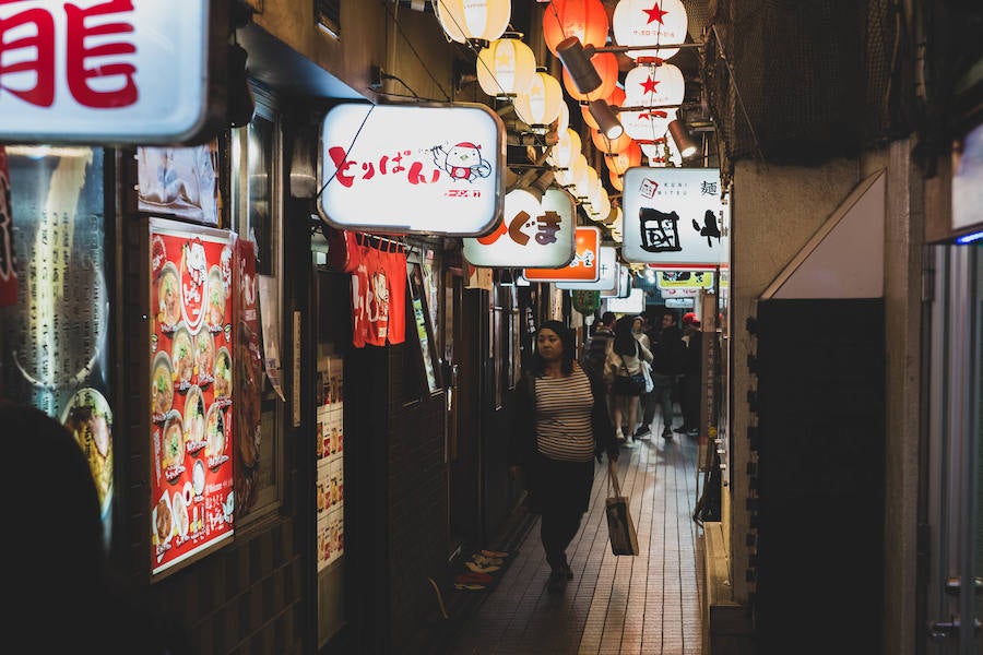 Callejón del Ramen de Sapporo. 