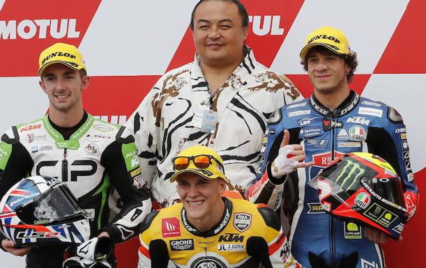 Bezzecchi, Dalla Porta y Binder, en el podio de Japón 