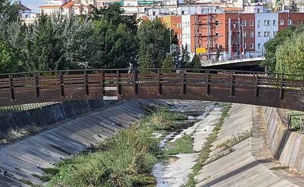 El arroyo Rivillas en la zona donde se produjo la riada. 