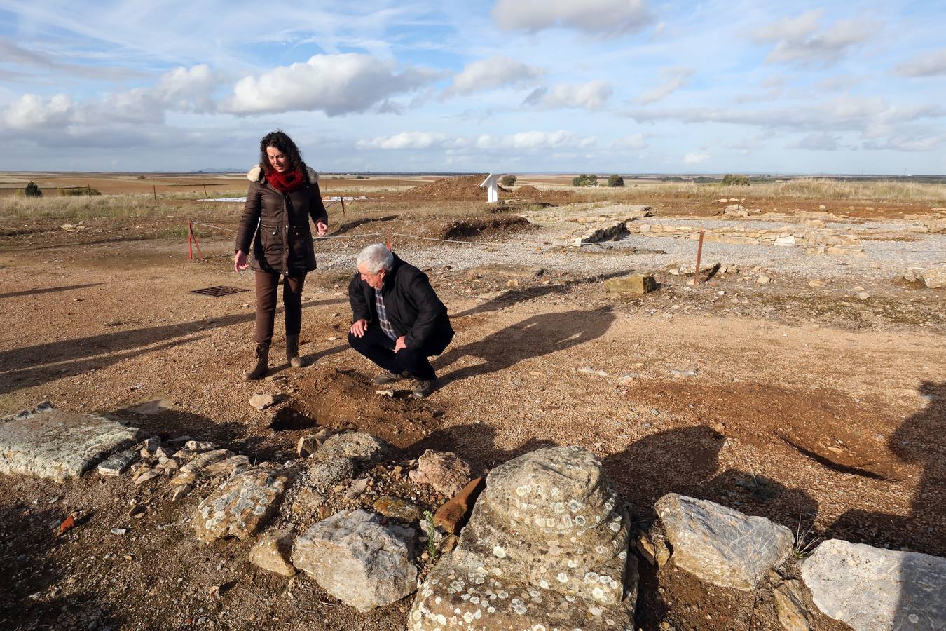 La falta de vigilancia permanente en la antigua ciudad romana, que solo está excavada en una décima parte, hace que haya sido expoliada ocho veces en los últimos once años. Casas de Reina, con 194 habitantes, reclama auxilio. Cincuenta y cuatro es el número de agujeros que sangran el suelo en el que está, gran parte oculta, la antigua ciudad romana de Regina Turdulorum, a 105 kilómetros de Mérida y a unos 150 de Córdoba. Son las perforaciones realizadas por los expoliadores que la pasada semana se dieron una vuelta, como suelen hacer con frecuencia, por la joya arqueológica de la Campiña Sur extremeña prácticamente inédita.