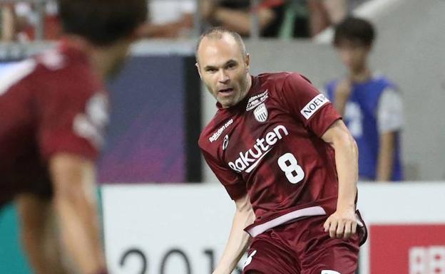 Andrés Iniesta, en el Vissel Kobe. 