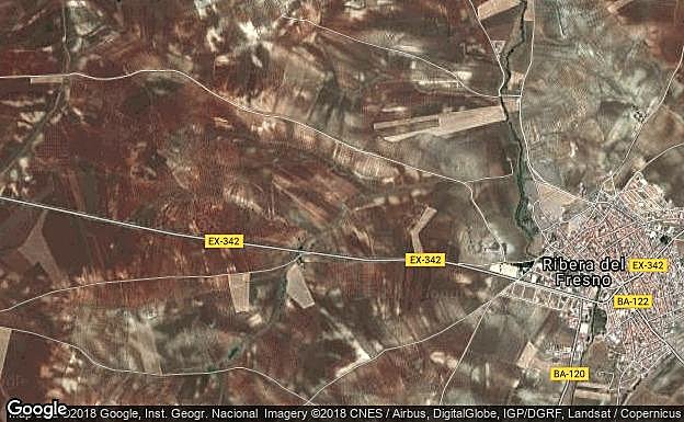 La BA-121 estará cortada hasta el 28 de febrero de Ribera del Fresno a la Ex-334