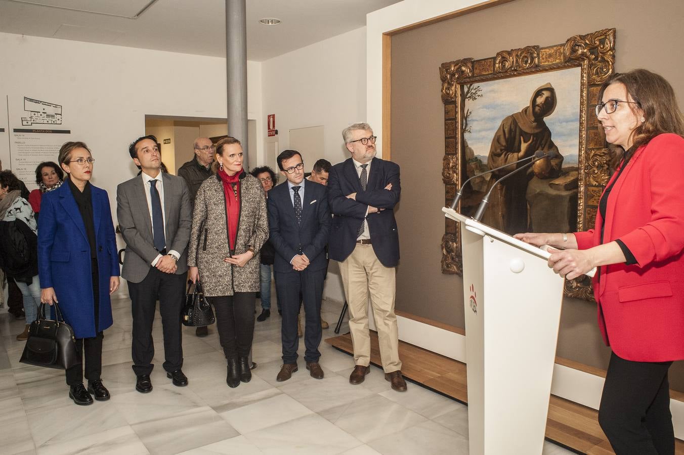 El Museo del Prado, inmerso también en su bicentenario, ha cedido durante un mes 'San Francisco en oración', uno de los cuadros menos conocidos de Francisco de Zurbarán, al MUBA 