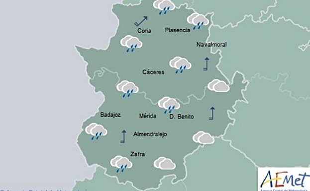 Previsión de la Aemet para este martes por la tarde