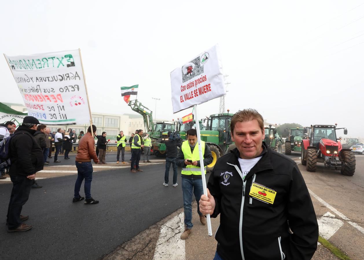 La caravana, procedente de las vegas Altas, ha pedido reunión urgente con la consejera García Bernal.
