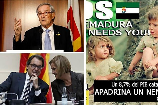 El político catalán Lluís Suñé instó a apadrinar a niños de Extremadura en 2008. 