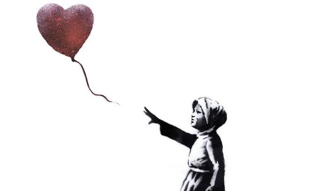El lienzo autodestruido de Banksy se expone en Alemania