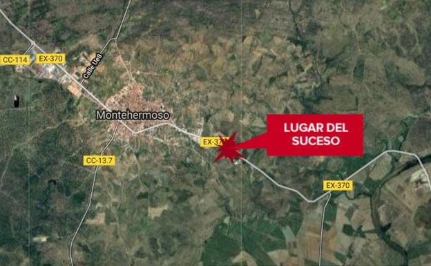 Dos heridos en una salida de vía a dos kilómetros de Montehermoso