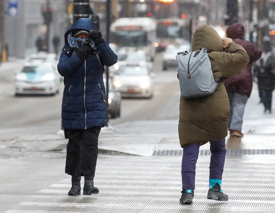 Según los meteorólogos, las temperaturas en el área de Chicago podrían bajar a menos 31 grados centígrados (-25F). 